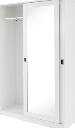 Home affaire Garderobenschrank »Nekso« mit Spiegel, Breite 114 cm, aus MDF oder Massivholz, FSC®