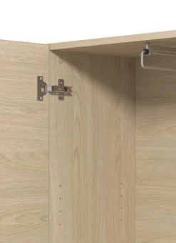 Home affaire Garderobenschrank »Rathlin, Stauraumschrank, Flurschrank, ausziehbare Kleiderstange« Spiegeltür, Gesamtbreite 64 cm, drei Regale
