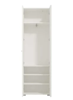 Home affaire Garderobenschrank »Beny Kleiderschrank, Stauraumschrank, Flurschrank, Höhe 193 cm« Hochglanzfronten, Spiegeltür, Breite 60 cm, ausziehbare Kleiderstange