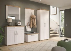 Home affaire Garderobenschrank »COSENZA,Höhe 196 cm, 2 Türen, 2 Böden, 1 Kleiderstange« Hochschrank, Stauraumschrank, Schrank, Flurschrank, Dielenschrank