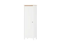 Home affaire Garderobenschrank »Bedford, Stauraumschrank, Flurschrank, ausziehbare Kleiderstange« MDF-Profil 2D ummantelt, Hotstamping, 1mm ABS-Kanten, 4 Einlegeböden