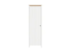 Home affaire Garderobenschrank »Bedford, Stauraumschrank, Flurschrank, ausziehbare Kleiderstange« MDF-Profil 2D ummantelt, Hotstamping, 1mm ABS-Kanten, 4 Einlegeböden