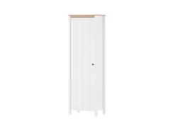 Home affaire Garderobenschrank »Bedford, Stauraumschrank, Flurschrank, ausziehbare Kleiderstange« MDF-Profil 2D ummantelt, Hotstamping, 1mm ABS-Kanten, 4 Einlegeböden