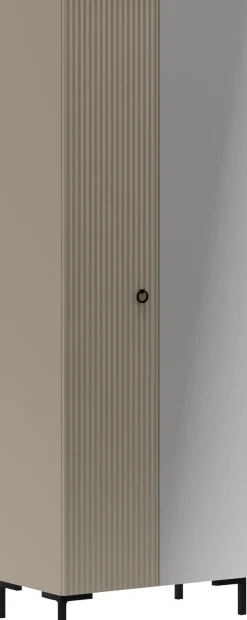 Home affaire Garderobenschrank »Luminara« 1 Stk. tlg. Kleiderschrank mit ausziehbarer Kleiderstange - (B/T/H) 70/41/199 cm