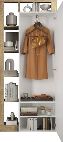 Home affaire Garderobenschrank »Hamburg, Breite 91 cm« Höhe 209 cm