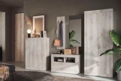 Home affaire Garderoben-Set »Basic 3tlg. Breite 91 cm, Höhe 187 cm, Wandgarderobe« 3 Stk. tlg.