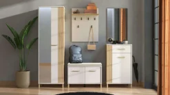 Home affaire Garderoben-Set »Belfort, Breite 199 cm, im Kaschmir und Artisan-Eichendekor« Set, 5 Stk. tlg.