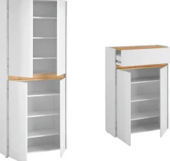 Home affaire Garderoben-Set »City/Giron, moderne Garderobe, viel Stauraum, ca. 48 Schuhe« Set, 2 Stk. tlg.