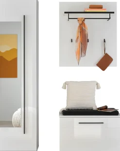 Home affaire Garderoben-Set »Cantara, moderne Garderobe, Komplettset mit viel Stauraum« Komplett-Set, 3 Stk. tlg.