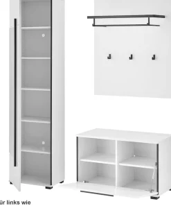 Home affaire Garderoben-Set »Cantara, moderne Garderobe, Komplettset mit viel Stauraum« Komplett-Set, 3 Stk. tlg.