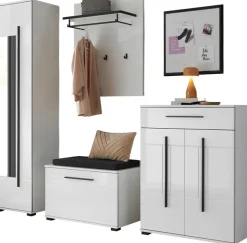 Home affaire Garderoben-Set »Cantara, moderne Garderobe, Komplettset mit viel Stauraum« Komplett-Set, 4 Stk. tlg.