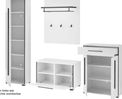 Home affaire Garderoben-Set »Cantara, moderne Garderobe, Komplettset mit viel Stauraum« Komplett-Set, 4 Stk. tlg.