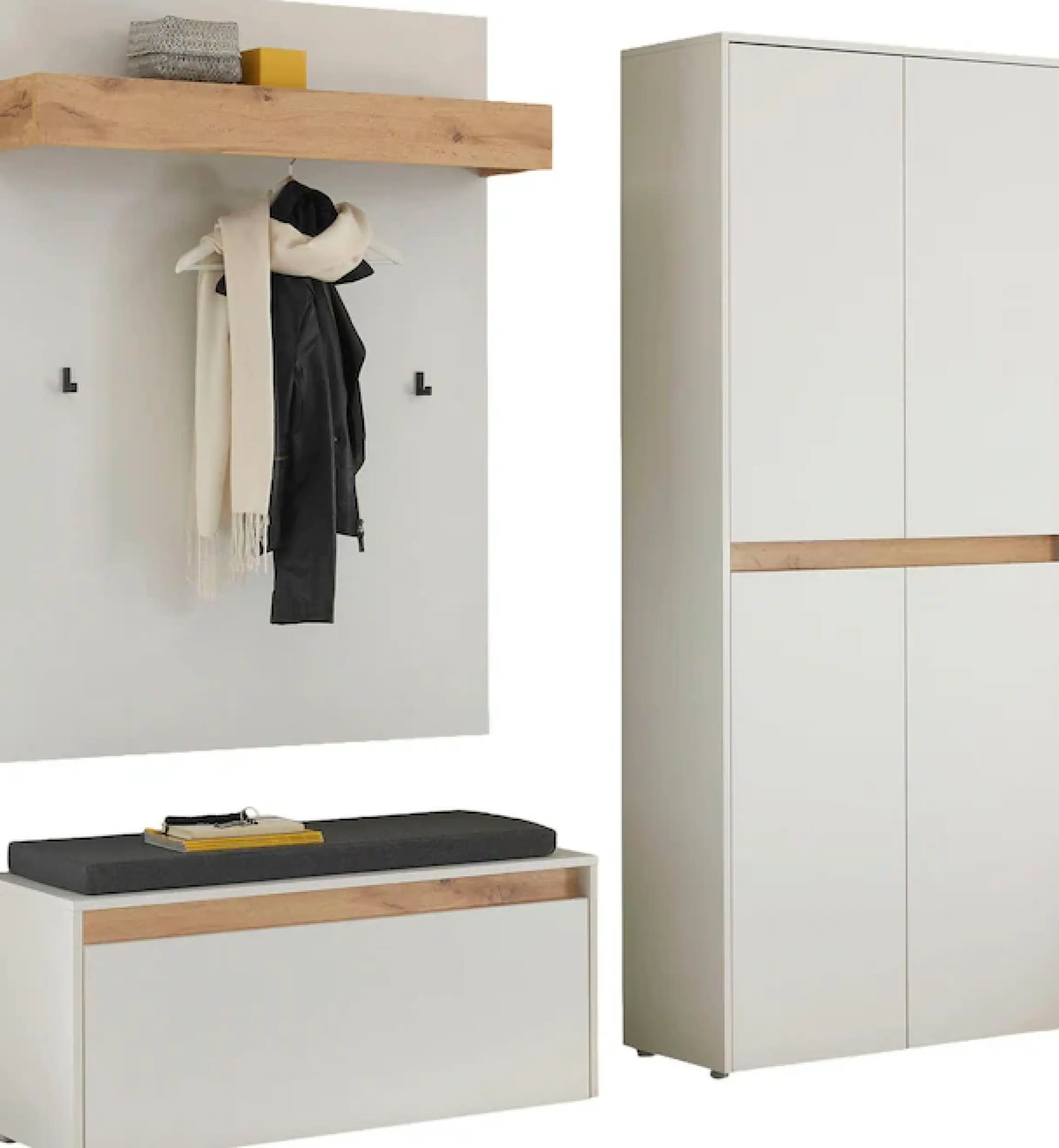 Home affaire Garderoben-Set »City/Giron, moderne Garderobe, viel Stauraum, ca. 40 Schuhe« Set, 3 Stk. tlg.