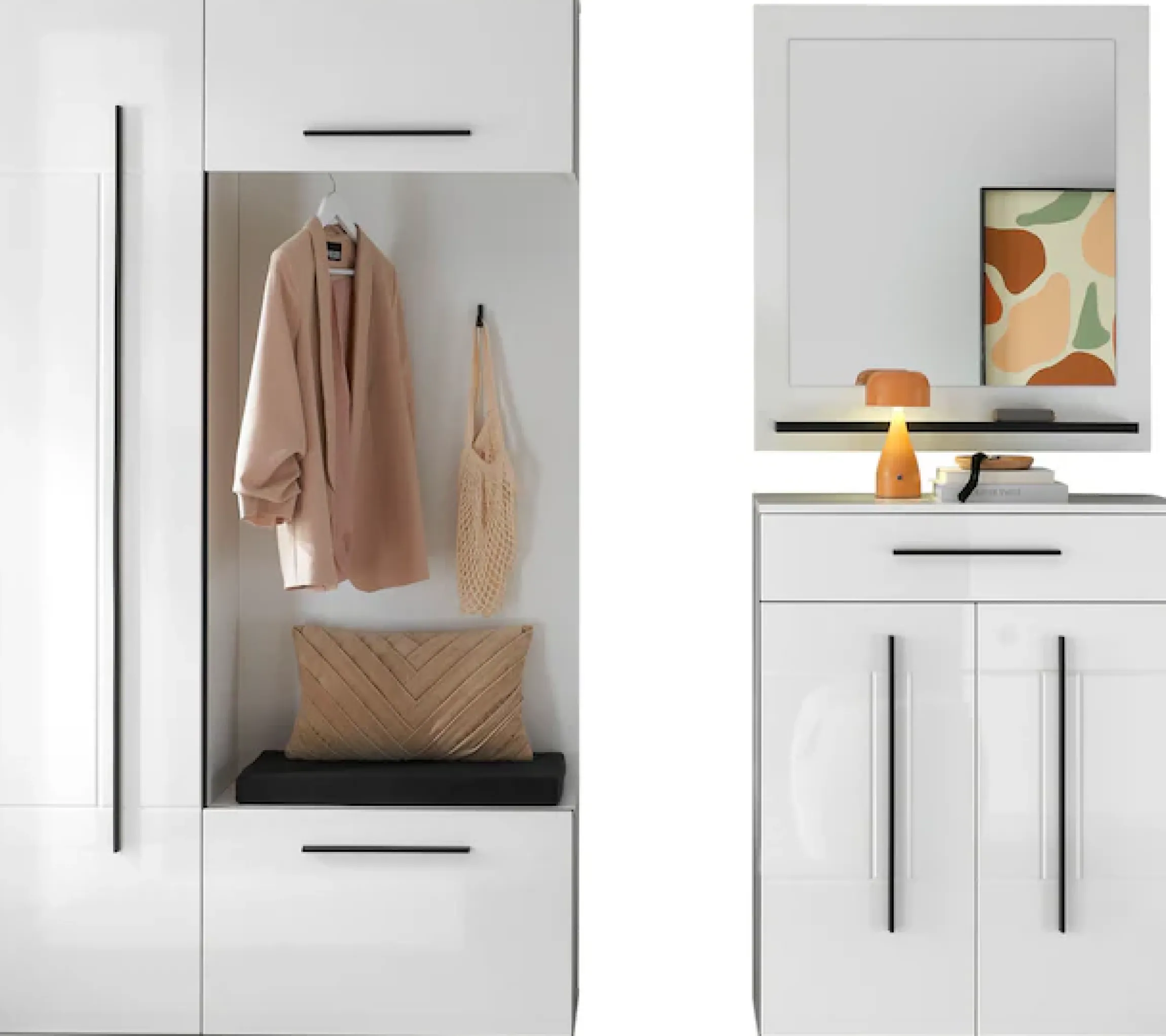 Home affaire Garderoben-Set »Cantara, moderne Garderobe, Komplettset mit viel Stauraum« Komplett-Set, 3 Stk. tlg.