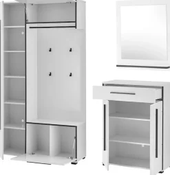 Home affaire Garderoben-Set »Cantara, moderne Garderobe, Komplettset mit viel Stauraum« Komplett-Set, 3 Stk. tlg.