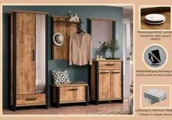 Home affaire Garderoben-Set »Elda« Komplett-Set, 5 Stk. tlg.