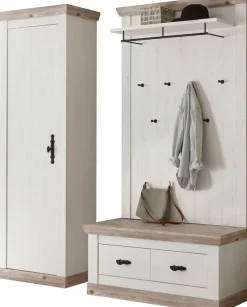 Home affaire Garderoben-Set »Florenz, moderne Garderobe, Komplettset im Landhausstil« 3 Stk. tlg.