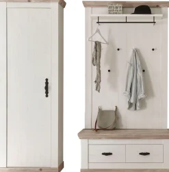 Home affaire Garderoben-Set »Florenz, moderne Garderobe, Komplettset im Landhausstil« 3 Stk. tlg.