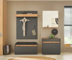 Home affaire Garderoben-Set »GIRON/CiTY, moderne Garderobe, Komplettset mit viel Stauraum« Komplett-Set, 4 Stk. tlg.