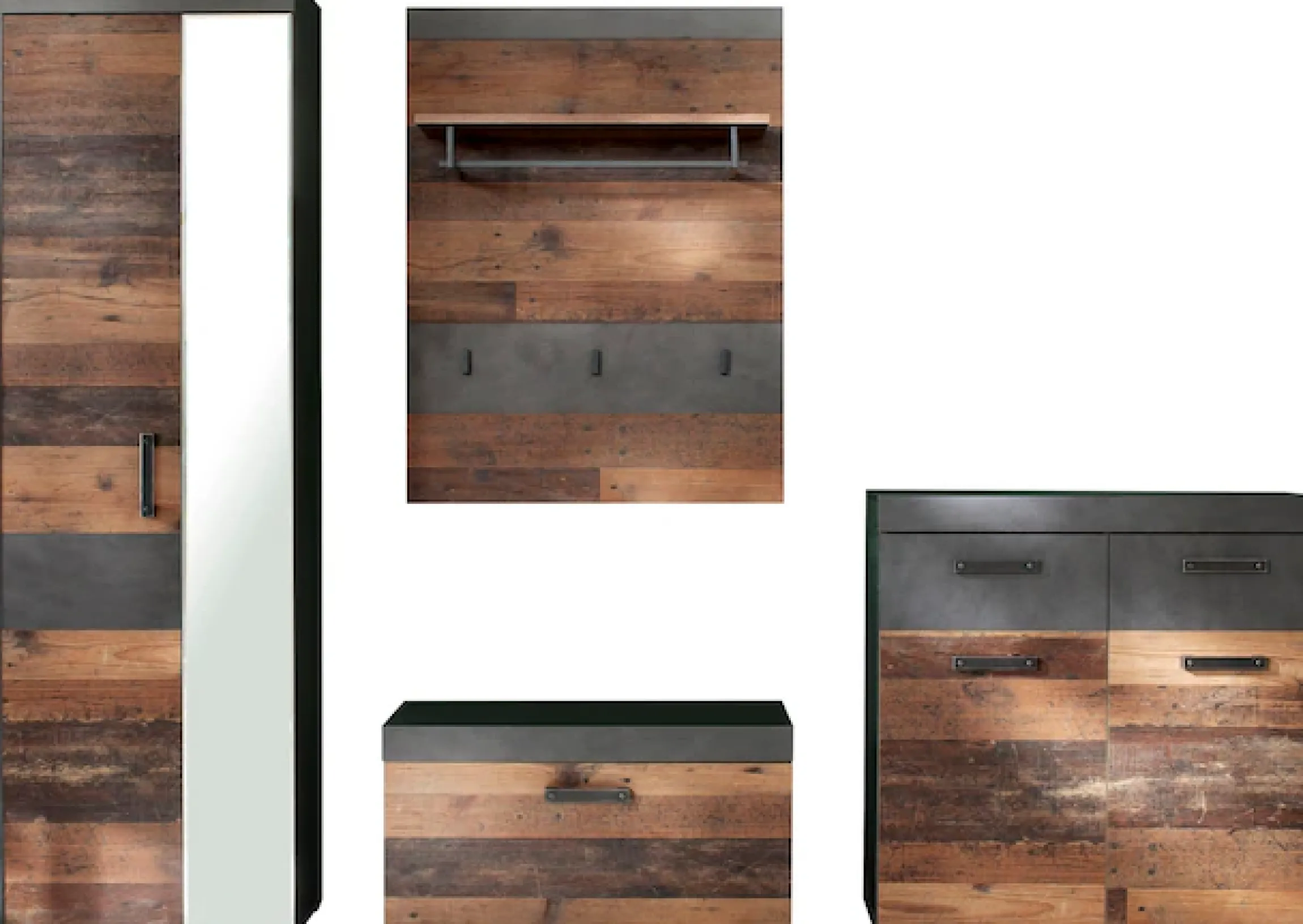 Home affaire Garderoben-Set »Ilana« Set, 4 Stk. tlg.