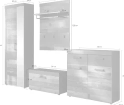 Home affaire Garderoben-Set »Ilana« Set, 4 Stk. tlg.