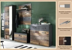 Home affaire Garderoben-Set »Ilana« Set, 4 Stk. tlg.