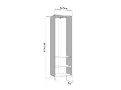 Home affaire Garderoben-Set »LAVAL, Flurmöbel, Dielenmöbel, Flurschrank, Flurgarderobe B= 221 cm« 5tlg, 5 Stk. tlg.