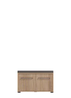 Home affaire Garderoben-Set »Landes, Schrank, Schuhbank mit Kissen, Paneel, Spiegel und Kommode« Komplett-Set, 5 Stk. tlg.