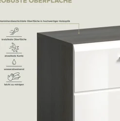 Home affaire Garderoben-Set »Rumba, 4-teilig, Breite 175 cm, Hochglanz Front, bestehend aus:« 4 Stk. tlg.