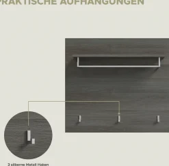 Home affaire Garderoben-Set »Rumba, 4-teilig, Breite 175 cm, Hochglanz Front, bestehend aus:« 4 Stk. tlg.