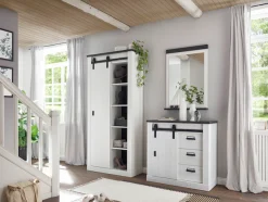 Home affaire Garderoben-Set »Sherwood, Garderobe im Industrial-Style, Komplettset mit viel Stauraum« 3 Stk. tlg.