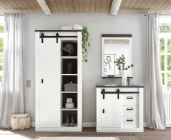 Home affaire Garderoben-Set »Sherwood, Garderobe im Industrial-Style, Komplettset mit viel Stauraum« 3 Stk. tlg.