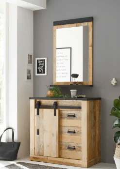 Home affaire Garderoben-Set »Sherwood, Garderobe im Industrial-Style, Komplettset mit viel Stauraum« 2 Stk. tlg.