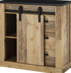Home affaire Garderoben-Set »Sherwood, Garderobe im Industrial-Style, Komplettset mit viel Stauraum« 2 Stk. tlg.