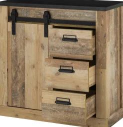Home affaire Garderoben-Set »Sherwood, Garderobe im Industrial-Style, Komplettset mit viel Stauraum« 2 Stk. tlg.