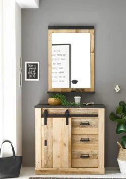 Home affaire Garderoben-Set »Sherwood, Garderobe im Industrial-Style, Komplettset mit viel Stauraum« 2 Stk. tlg.