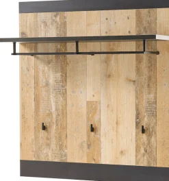 Home affaire Garderoben-Set »Sherwood, Garderobe im Industrial-Style, Komplettset mit viel Stauraum« 3 Stk. tlg.