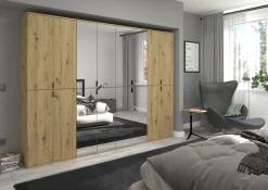 Home affaire Garderoben-Set »Trondheim, Breite 244 cm, best. aus 4 Schränken, 16 Türen, 36 Fächer« Set, 4 Stk. tlg.