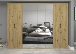 Home affaire Garderoben-Set »Trondheim, Breite 244 cm, best. aus 4 Schränken, 16 Türen, 36 Fächer« Set, 4 Stk. tlg.