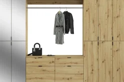 Home affaire Garderoben-Set »TRONDHEIM, 6-teilig, Breite 273cm, individuell platzier- & erweiterbar« Set, bestehend aus: 3x Garderobenschrank & 3-tlgs. Zwischenbauelement, 5 Stk. tlg.