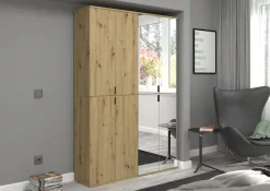 Home affaire Garderoben-Set »Trondheim, Breite 122 cm, best. aus 2 Schränken, 8 Türen, 18 Fächer« Set, 2 Stk. tlg.