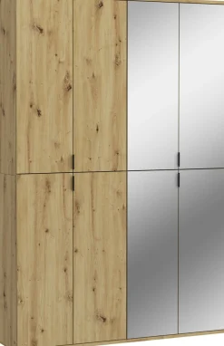 Home affaire Garderoben-Set »Trondheim, Breite 122 cm, best. aus 2 Schränken, 8 Türen, 18 Fächer« Set, 2 Stk. tlg.