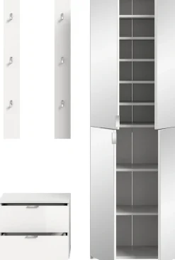 Home affaire Garderoben-Set »Trondheim, Garderobenset 3-tlg. Breite 128 cm,« 3 Stk. tlg.
