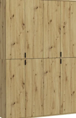 Home affaire Garderoben-Set »Trondheim, Breite 122cm, best. aus 2 Schränken, 8 Türen, 18 Fächer« Set, 2 Stk. tlg.