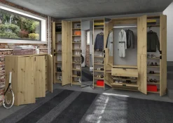 Home affaire Garderoben-Set »TRONDHEIM, 5-teilig, Breite 183cm, individuell platzier- & erweiterbar« Set, bestehend aus: 2x Garderobenschrank breit & 3-tlgs. Zwischenbauelement, 4 Stk. tlg.