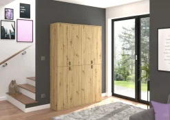 Home affaire Garderoben-Set »TRONDHEIM, 2-teilig, Breite 122cm, individuell platzier- & erweiterbar« Set, bestehend aus: 2x Garderobenschrank breit, 2 Stk. tlg.