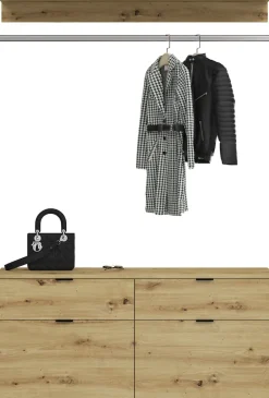 Home affaire Garderoben-Set »TRONDHEIM, 3-teilig, Breite 121 cm, Zwischenbauelement« nicht einzeln nutzbar, nur in Kombination mit Schränken der Serie, 3 Stk. tlg.