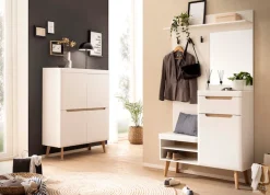 Home affaire Garderoben-Set »Torge, Garderobe mit Stauraum, Garderobenschrank im Scandic Design« Set, 2 Stk. tlg.