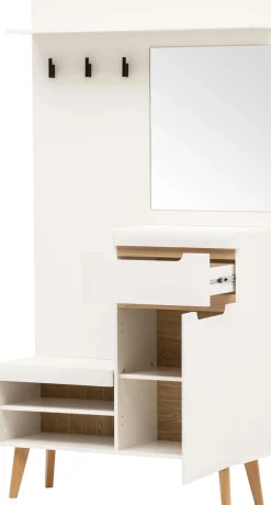 Home affaire Garderoben-Set »Torge, Garderobe mit Stauraum, Garderobenschrank im Scandic Design« Set, 2 Stk. tlg.