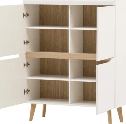 Home affaire Garderoben-Set »Torge, Garderobe mit Stauraum, Garderobenschrank im Scandic Design« Set, 2 Stk. tlg.